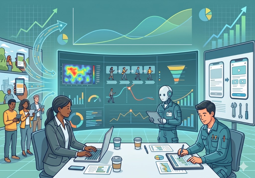 Grow：利用状況の分析と改善のイメージ